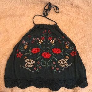 Kimchi Blue embroidered Halter